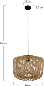 Dijk BAMBOO 55878-017 Függőlámpa 1x40W/E27 IP20