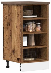 “Riga” Alsószekrény régi fa 40x44,5x81,5 cm Gépelt fa