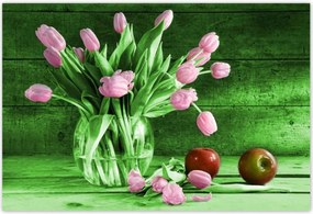 Poszterek 155x105 Zöld deszkák