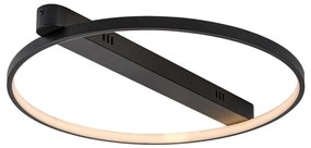 Rabalux 71344 - BELIZA LED mennyezeti lámpatest, 45 W, 230 V, 3000 K, 50x55 cm, fekete