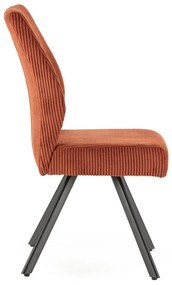 Narancssárga kordbársony étkezőszék szett 2 db-os Anibal – Marckeric