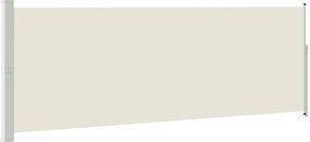 vidaXL krémszínű behúzható oldalsó napellenző 160 x 500 cm