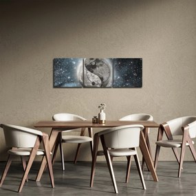 Kép - Kozmikus egyensúly (órával) (90x30 cm)