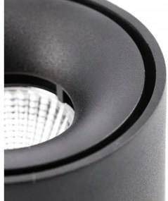 Lámpa Mennyezeti BIANCO, 8W, 680lm, AC220-240V, 50/60 Hz, PF>0,9, Ra≥80, IP20, IK06, 36°, 4000K, kör, fekete