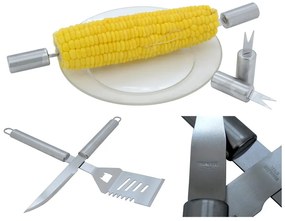 Alu 30 db-os grillező eszköz készlet táskával - Cattara