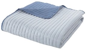 Kék steppelt ágytakaró 220x230 cm Stripe – Catherine Lansfield