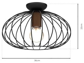 Mennyezeti lámpa MERIDIANO 1xE27/60W/230V