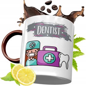 Bordó Bögre Fogorvosnak Születésnapra Ajándék fényképes nyomattal