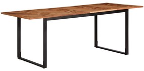 tömör akácfa étkezőasztal 200 x 100 x 75 cm