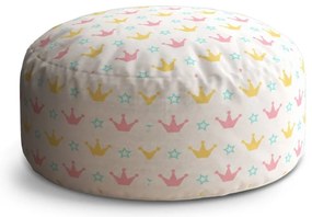 Circle zsámoly rózsaszín koronák fehéren, színes