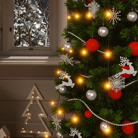 5 db 5x200 LED-es meleg fehér bel-/kültéri napelemes fényfüzér