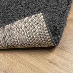 PAMPLONA antracit magas szálú bolyhos modern szőnyeg 80x250 cm