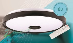MasterLED Cosmo 72 W-os 500 mm fekete RGBW LED távirányítós mennyezeti lámpa
