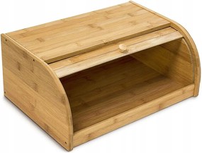 Bambusz Kenyértartó Görgős Fedéllel, Tágas Tartály