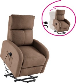 Állítható relaxációs fotel, világosbarna, NERIS