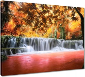 Vászonkép 50x40 Őszi vízesés