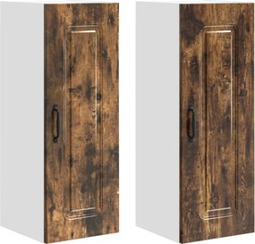 vidaXL Konyhaszekrény Kalmar 2 pcs Füstölt tölgy 30 x 31 x 80 cm