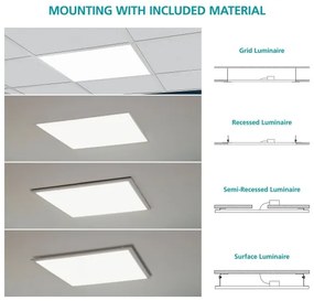 Eglo 96151 - LED Beépíthető panel SALOBRENA LED/40W/230V