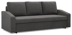 Zeus kanapéágy, szövet anyag, bonell töltet, döntött kartámasz, szürke