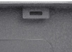 Erga HD, 2 kamrás acél mosogató 800x450x210 mm, grafit, ERG-MLS-HD8045B