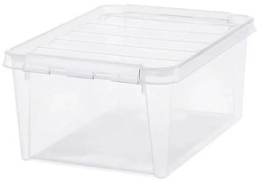 SmartStore Tárolódoboz fehér kapcsokkal Classic,14 l, 14 l