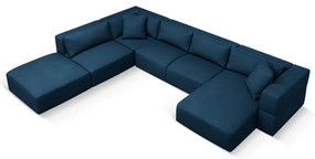 Kék sarokkanapé (bal oldali-"U" alakú) Esther – Milo Casa