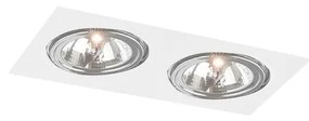 Shilo 7328 - Beépíthető lámpa KOMORO 2xGU10/15W/230V fehér