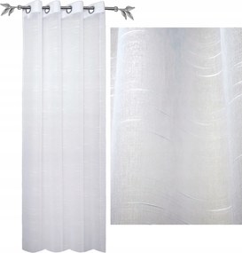 Kész Függöny 140 x 250 Függöny Minták Fátyol Szerkezet Fehér