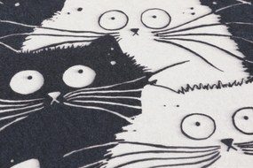Fürdőszobaszőnyeg Fehér Cats Djt