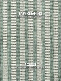 Zöld-krémszínű kültéri-beltéri szőnyeg 160x230 cm Haringey Linley – Ted Baker