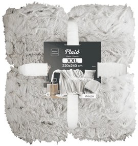 Szürkésbézs műszőrme takaró 220x240 cm Alaska – douceur d'intérieur