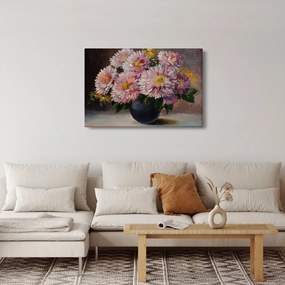 Kép - olajfestmény, virágok a vázában (90x60 cm)