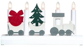 Eglo 410405 - Karácsonyi gyertyatartó JULIA 5xE10/3W/230V