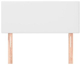 fehér műbőr fejtámla 90x5x78/88 cm