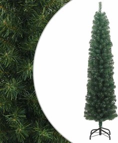 vidaXL zöld PVC vékony műkarácsonyfa állvánnyal 240 cm