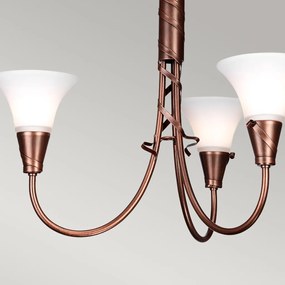 Elstead Lighting EMILY EM3-COPPER Csillár 3x60W/E14