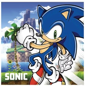 Sonic a sündisznó Island kéztörlő, arctörlő, törölköző 30x30cm