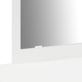 Fali Sminkasztal Fehér 100x40x70 cm