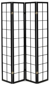 Fekete Tömörfa Paraván. EF-E804 BK