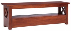 tömör mahagóni TV-szekrény 115 x 30 x 40 cm
