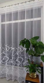 Mg Függöny jacquard 319982 Fehér 250cm 0,5m