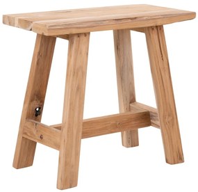 Barcelona sámli, teak fa, nature, 50x25x45 cm