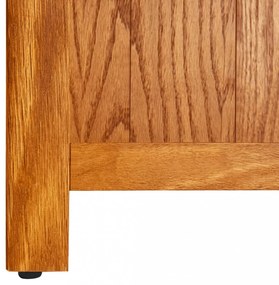 4 szintes tömör tölgyfa könyvespolc 70 x 22 x 110 cm
