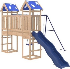 vidaXL tömör fenyőfa kültéri játszószett