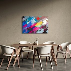 Kép - Színes ecsetvonások (90x60 cm)