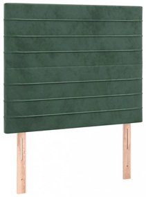 sötétzöld bársony ágykeret matrac nélkül 120 x 200 cm