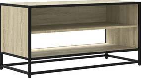 vidaXL sonoma tölgy színű szerelt fa és fém TV-szekrény 91x40x46 cm