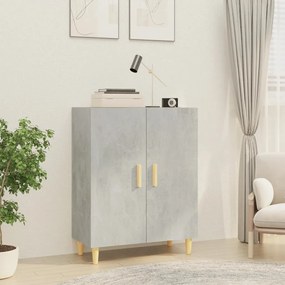 betonszürke szerelt fa tálalószekrény 70 x 34 x 90 cm