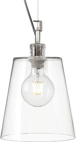 RENDL BABU NEW 22 závěsná čiré sklo/chrom 230V LED E27 15W
