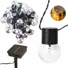 Napelemes kerti girland 30 Led 6,2m Kültéri Lámpák Napelemes Kert